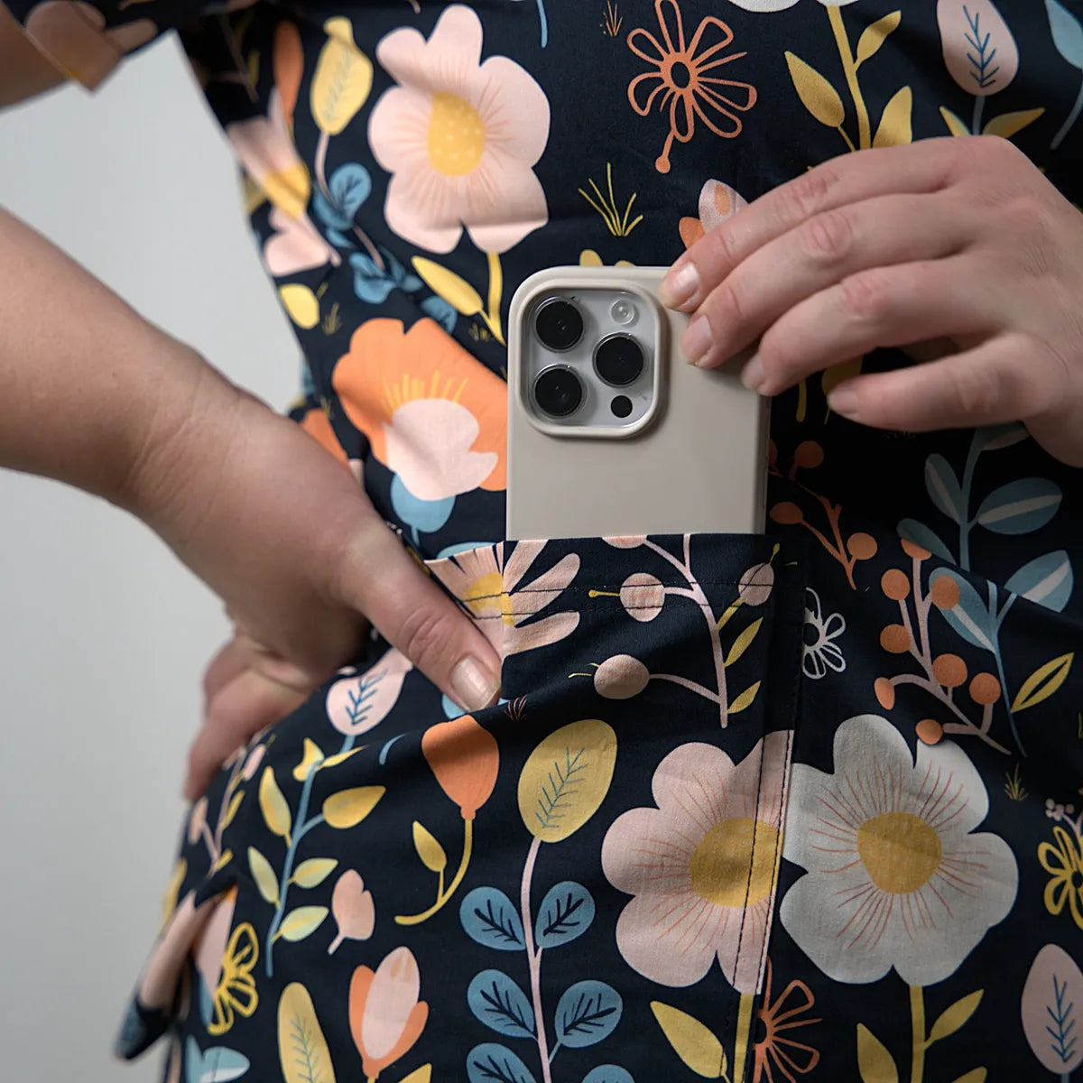 Midnight Bloom Scrub Set