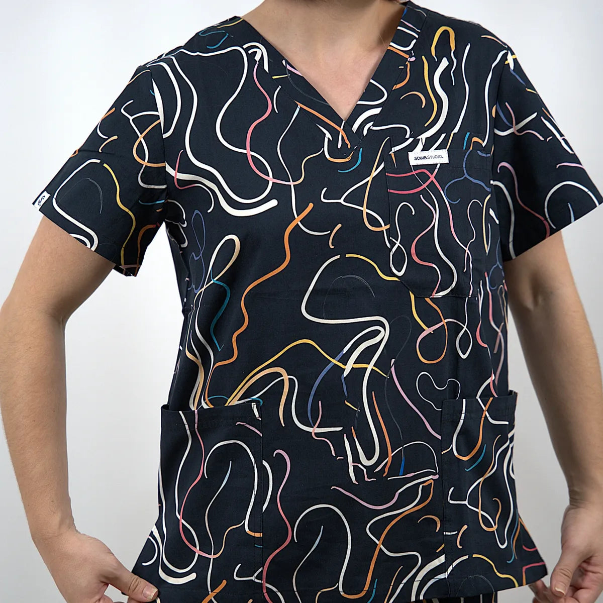 Iridescent Swirl Scrub Set