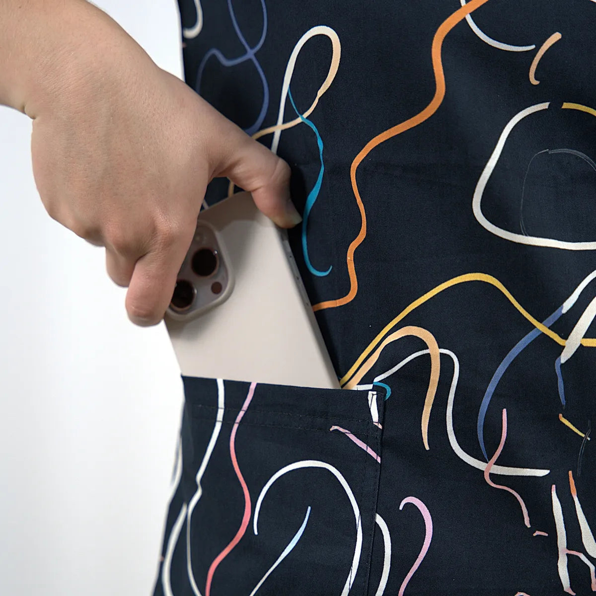 Iridescent Swirl Scrub Set