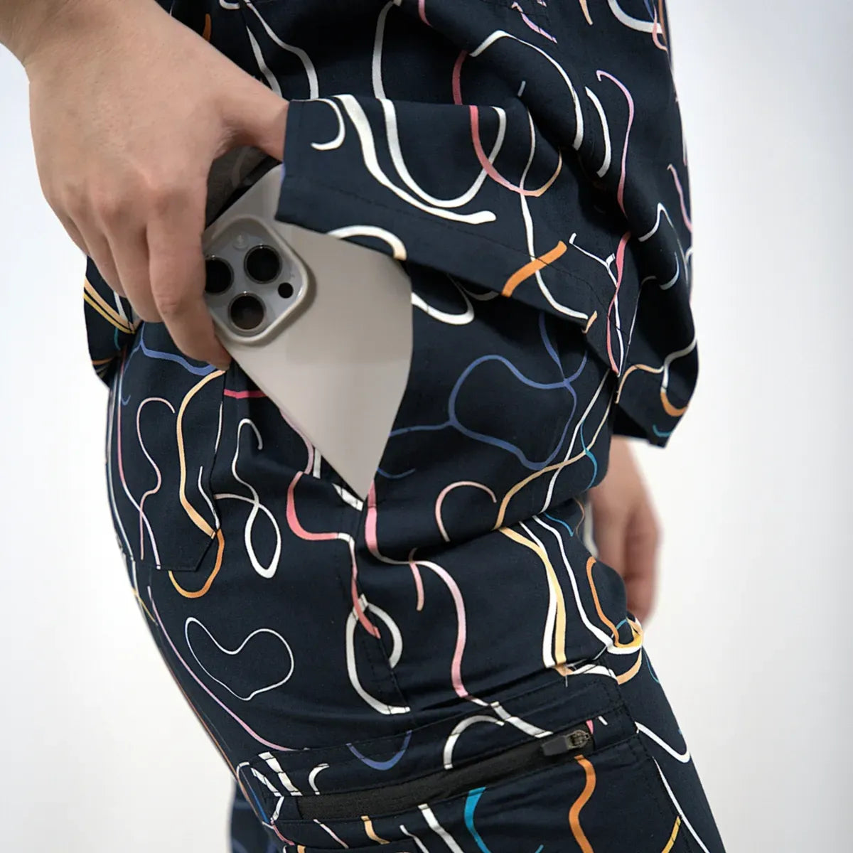 Iridescent Swirl Scrub Set