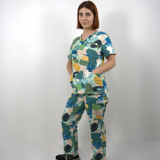 Painter's Green Scrub Set