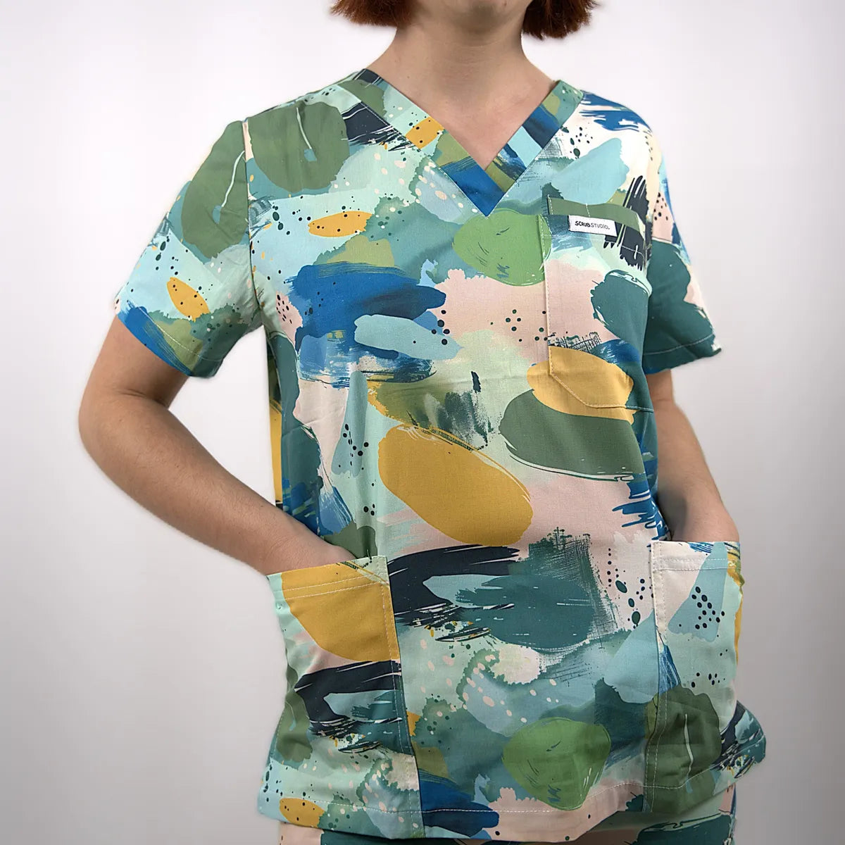 Painter's Green Scrub Set