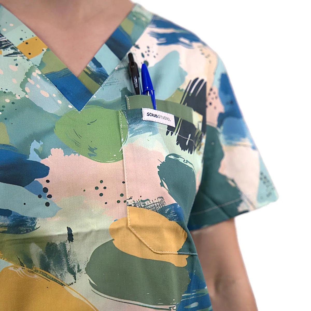 Painter's Green Scrub Set